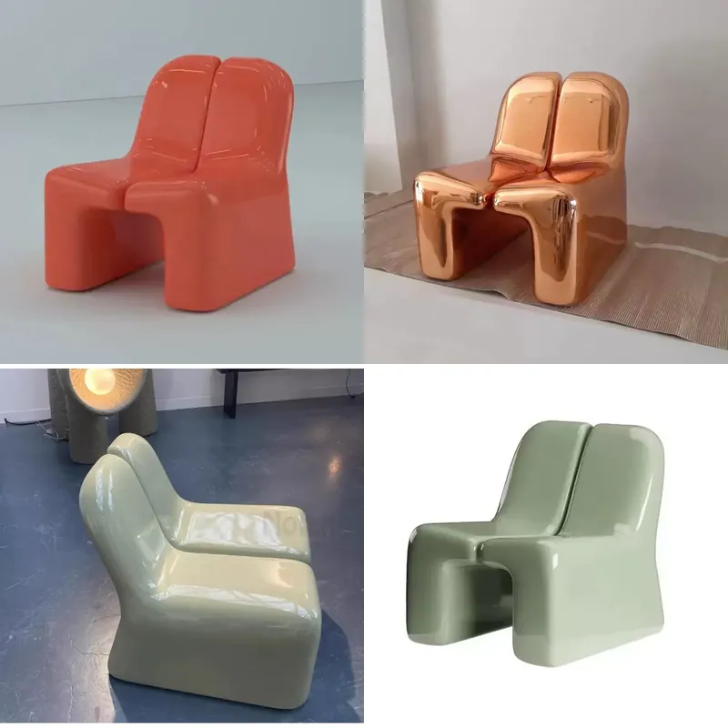 Power Tools Pink - Chaise personnalisée en FRP, design Japandi,