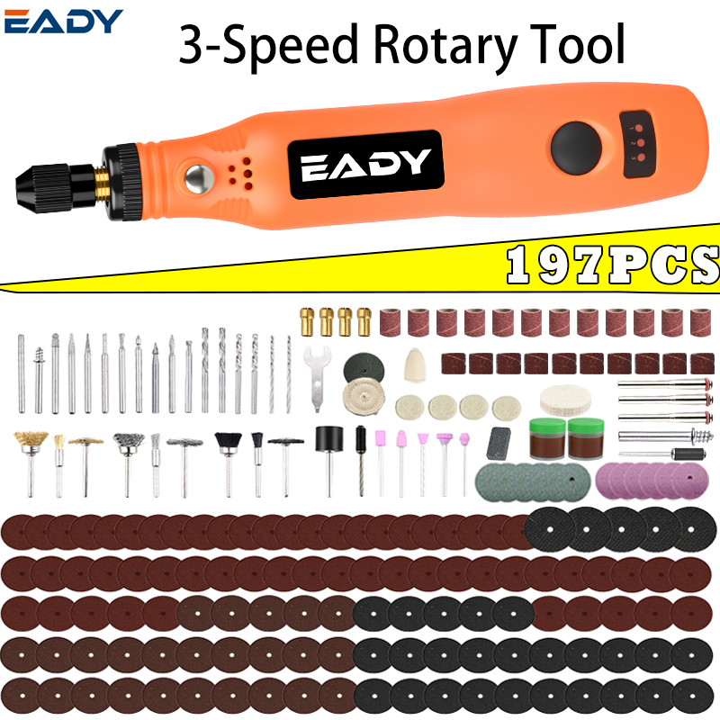 Power Tools For Woodworking - Kit d'outils rotatifs sans fil USB