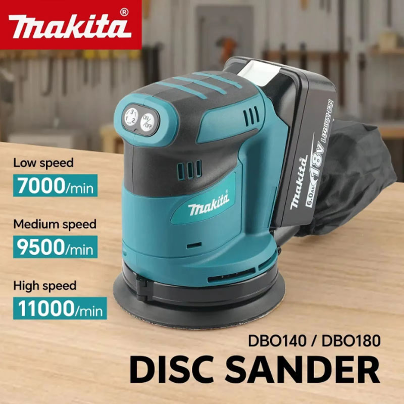 Random Orbital Sander - Makita DBO180Z 18V Ponceuse excentrique sans