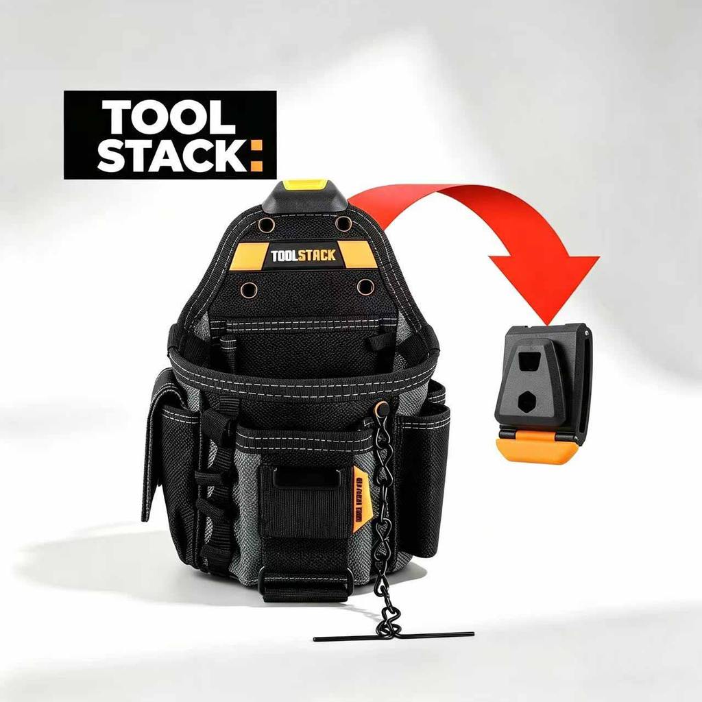 Power Tools Band - TOOLSTACK Petite pochette pour électriciens, ceinture
