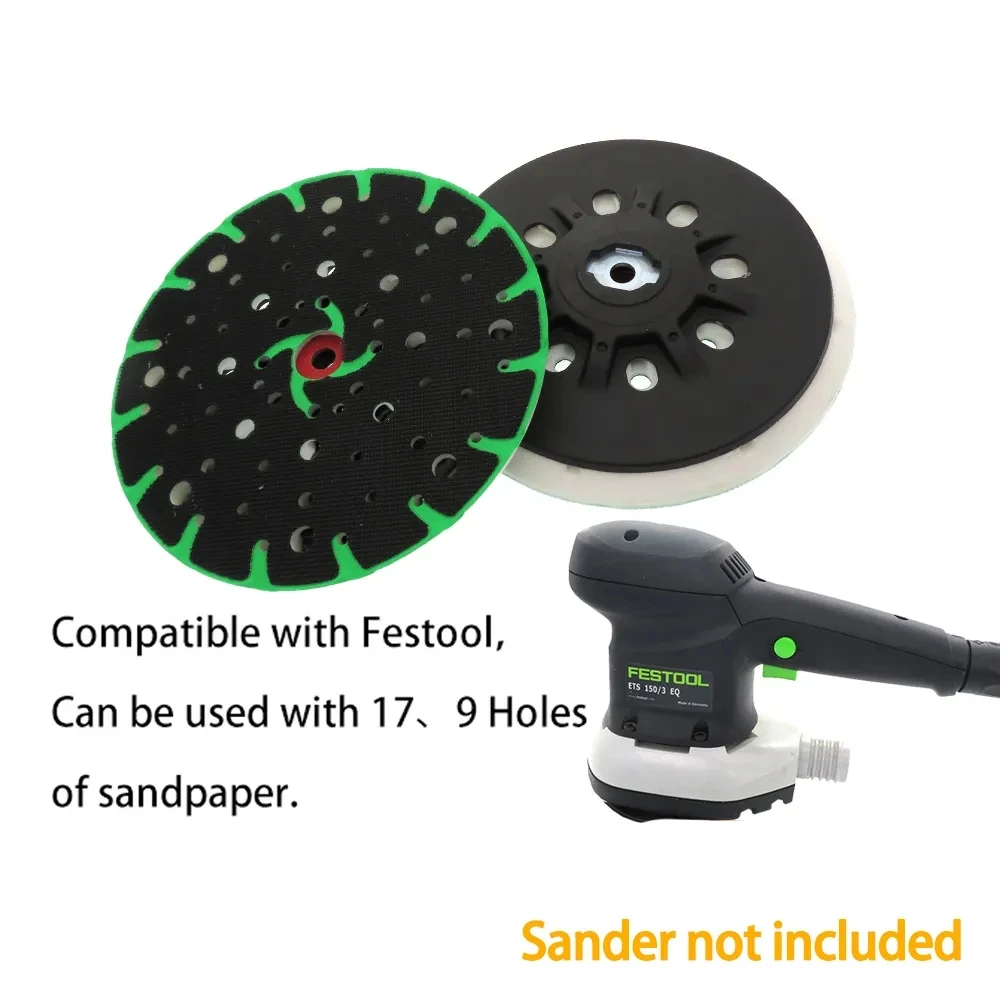 Power Tools Festool - Tampon de ponçage multi-trous sans poussière,