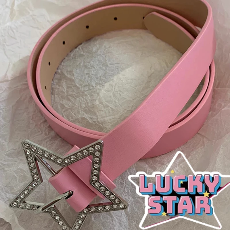 Ceinture en cuir PU à reliure  - Power Tools Pink avis et prix