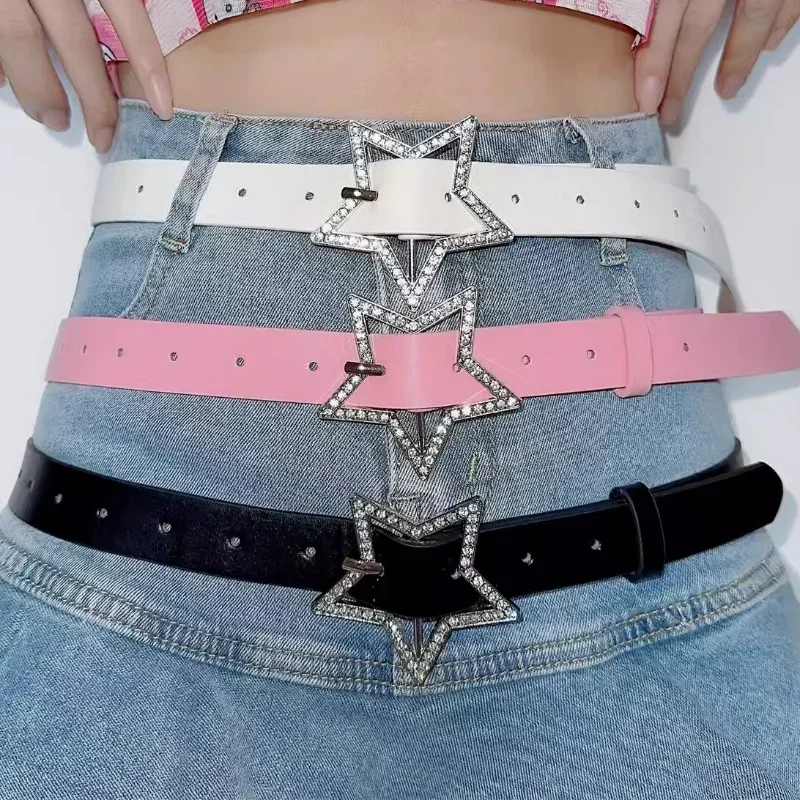 Ceinture en cuir PU à reliure  - Power Tools Pink avis et prix