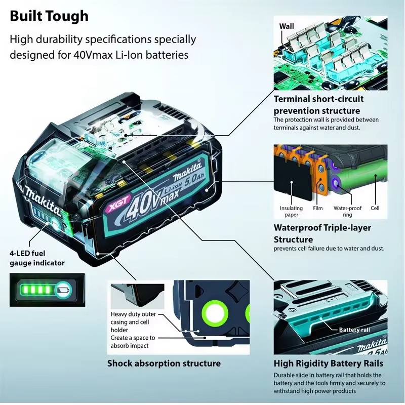 Batterie authentique Makita 40 - Makita Power Tools Xgt avis et prix