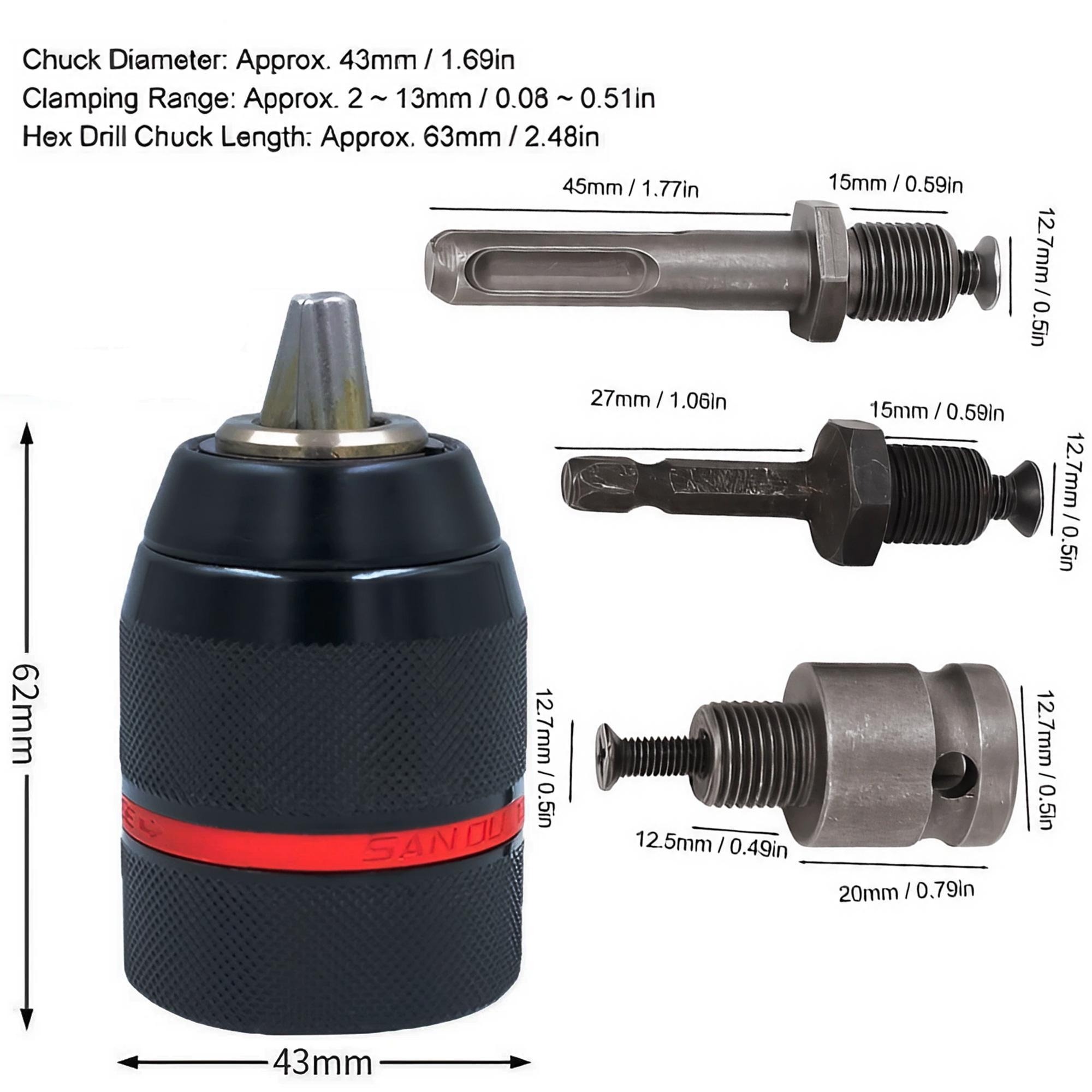 Mandrin de perçage sans clé, a - Power Z Tools avis et prix