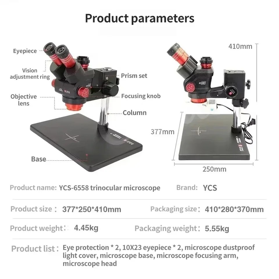 Microscope trinoculaire YCS 65 - Power Tools Zoom avis et prix