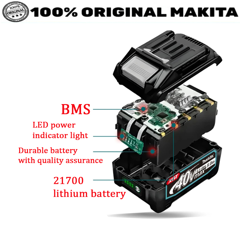 Batterie Makita 40V 5.0Ah 2170 - Makita Power Tools Xgt avis et prix