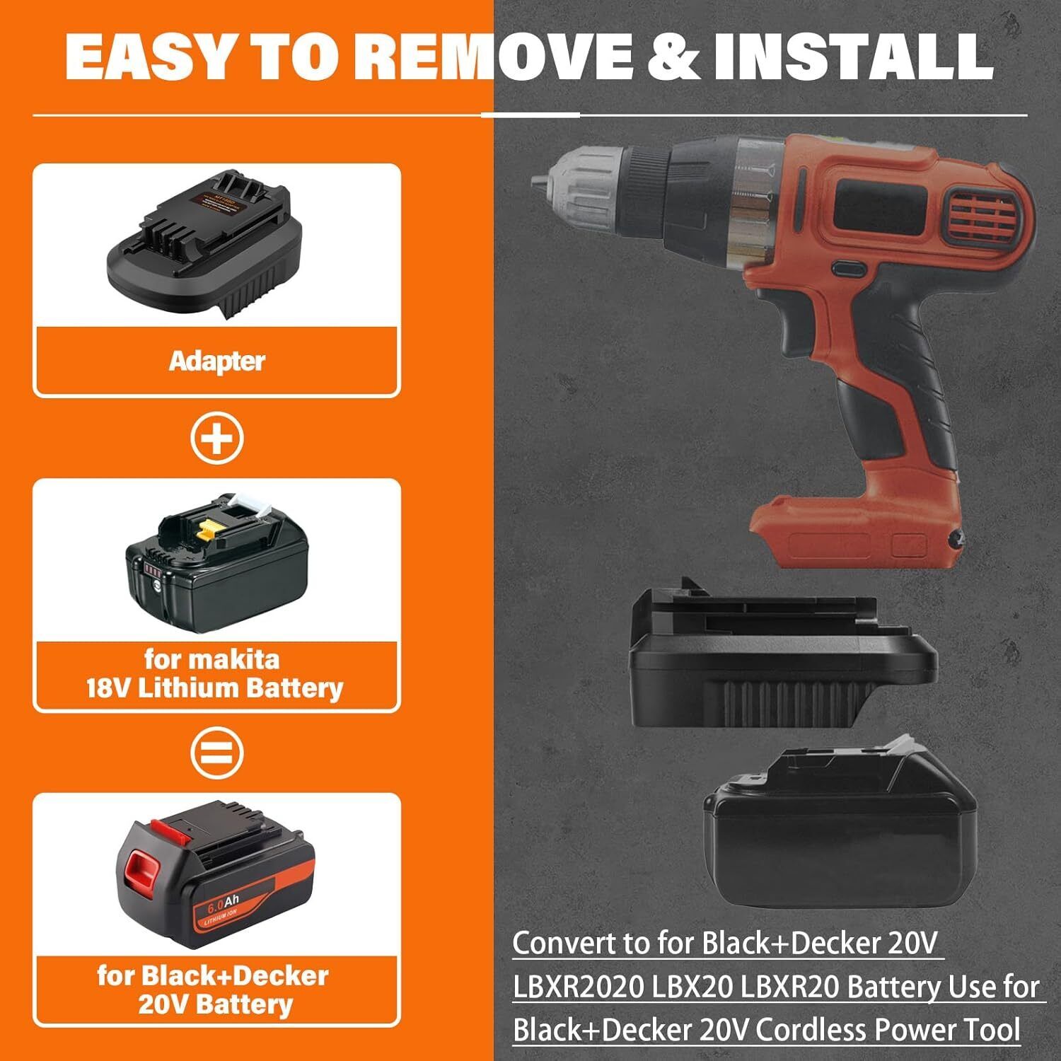 Convertisseur pour outil sans  - Black+Decker Tool Cordless avis et prix